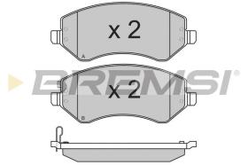 BREMSI BP3221 - B. PADS DODGE, CHRYSLER, JEEP