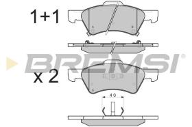 BREMSI BP3222 - B. PADS DODGE, CHRYSLER