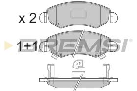 BREMSI BP3229 - B. PADS OPEL, SUBARU, SUZUKI