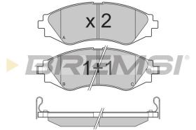 BREMSI BP3234 - B. PADS DAEWOO, CHEVROLET