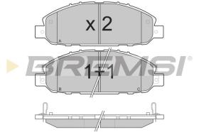 BREMSI BP3237 - B. PADS NISSAN, ISUZU