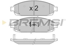 BREMSI BP3238 - B. PADS JEEP