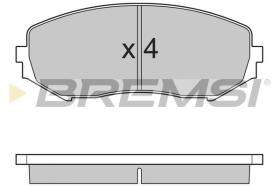 BREMSI BP3244 - B. PADS SUZUKI