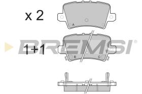 BREMSI BP3246 - B. PADS HONDA