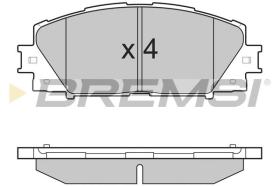 BREMSI BP3249 - B. PADS TOYOTA, DAIHATSU