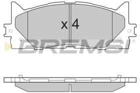 BREMSI BP3253 - B. PADS TOYOTA, LEXUS