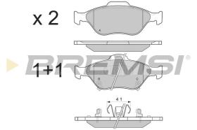 BREMSI BP3255 - B. PADS TOYOTA, DAIHATSU