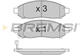 BREMSI BP3256 - B. PADS NISSAN