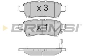 BREMSI BP3257 - B. PADS NISSAN