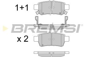 BREMSI BP3259 - B. PADS HONDA