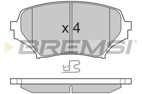 BREMSI BP3260 - B. PADS MAZDA