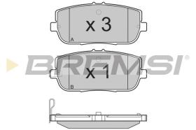 BREMSI BP3261 - B. PADS FIAT, ABARTH, MAZDA