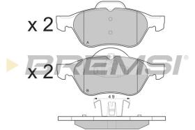 BREMSI BP3264 - B. PADS RENAULT