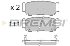 BREMSI BP3267 - B. PADS SSANGYONG, KIA