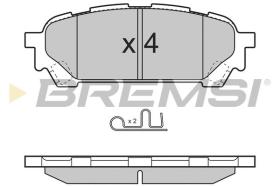 BREMSI BP3270 - B. PADS SUBARU