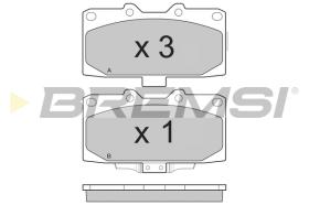 BREMSI BP3271 - B. PADS NISSAN, SUBARU