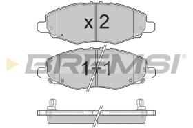 BREMSI BP3272 - B. PADS TOYOTA