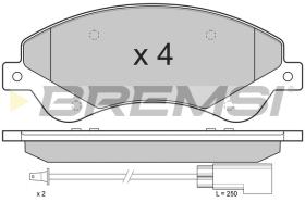 BREMSI BP3273 - B. PADS FORD