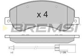 BREMSI BP3274 - B. PADS FORD, VW