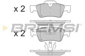 BREMSI BP3280 - B. PADS MERCEDES-BENZ