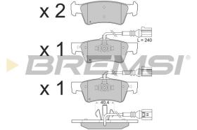 BREMSI BP3282 - B. PADS VW