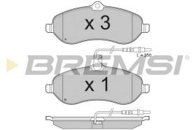 BREMSI BP3283TR - B. PADS FIAT, PEUGEOT, CITROEN, TOYOTA