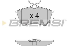 BREMSI BP3284 - B. PADS FIAT, PEUGEOT, CITROEN, TOYOTA