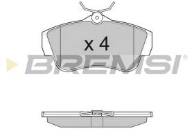 BREMSI BP3284TR - B. PADS FIAT, PEUGEOT, CITROEN, TOYOTA