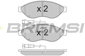 BREMSI BP3285 - B. PADS FIAT, PEUGEOT, CITROEN