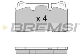 BREMSI BP3288 - B. PADS LAND ROVER