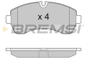 BREMSI BP3290 - B. PADS MERCEDES-BENZ, VW