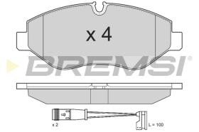 BREMSI BP3292 - B. PADS MERCEDES-BENZ, VW