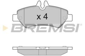 BREMSI BP3293 - B. PADS MERCEDES-BENZ, VW