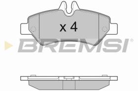 BREMSI BP3293TR - B. PADS MERCEDES-BENZ, VW