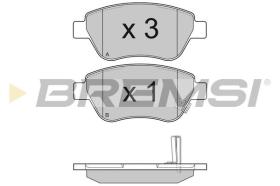 BREMSI BP3294 - B. PADS OPEL