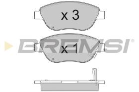 BREMSI BP3295 - B. PADS OPEL