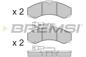 BREMSI BP3361 - B. PADS NISSAN