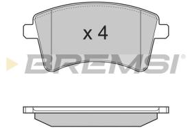 BREMSI BP3367 - B. PADS MERCEDES-BENZ, RENAULT