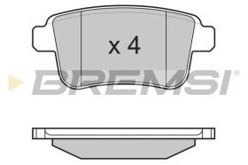 BREMSI BP3368 - B. PADS MERCEDES-BENZ, RENAULT