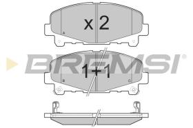 BREMSI BP3373 - B. PADS HONDA