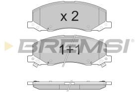 BREMSI BP3378 - B. PADS OPEL, BENTLEY, SAAB