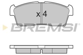 BREMSI BP3380 - B. PADS PEUGEOT, CITROEN, MITSUBISHI