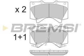 BREMSI BP3381 - B. PADS TOYOTA