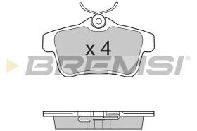 BREMSI BP3387 - B. PADS PEUGEOT, CITROEN, TOYOTA, DS