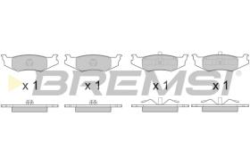 BREMSI BP3390 - B. PADS PLYMOUTH, CHRYSLER