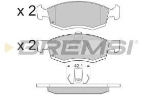 BREMSI BP3391 - B. PADS RENAULT, DACIA