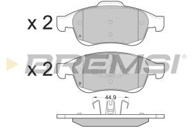 BREMSI BP3392 - B. PADS RENAULT, NISSAN, DACIA