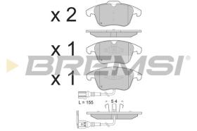 BREMSI BP3394 - B. PADS VW, AUDI, SEAT