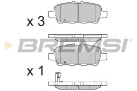 BREMSI BP3395 - B. PADS RENAULT, NISSAN, SUZUKI