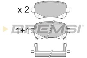 BREMSI BP3397 - B. PADS FIAT, VW, LANCIA, DODGE